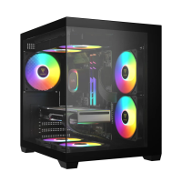 Gamdias AURA GC101M ARGB Micro-Tower Micro-ATX Gaming Casing